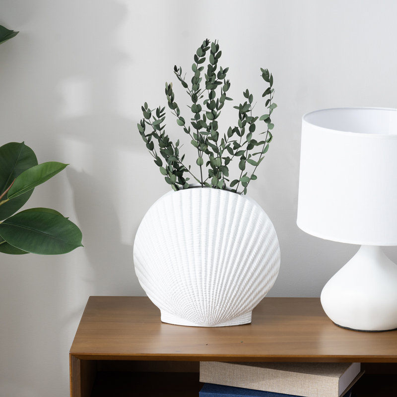 White 65cm Ceramic Table Vase
