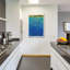 Art mural en verre épique «Island Escape 1» par Laura Gibson, 16 po x 24 po-116352471