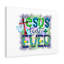 Jesus Best Ever 1 Piece Wrapped Canvas Wall Art-868294121