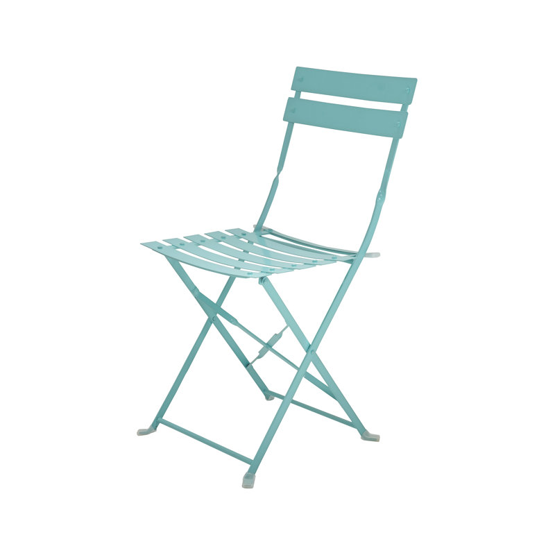 Ensemble de chaises d'extérieur pliables Modern, Bleu sarcelle