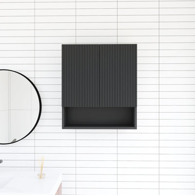 26 po X P 8 po P x 30 po H Armoire à linge noire