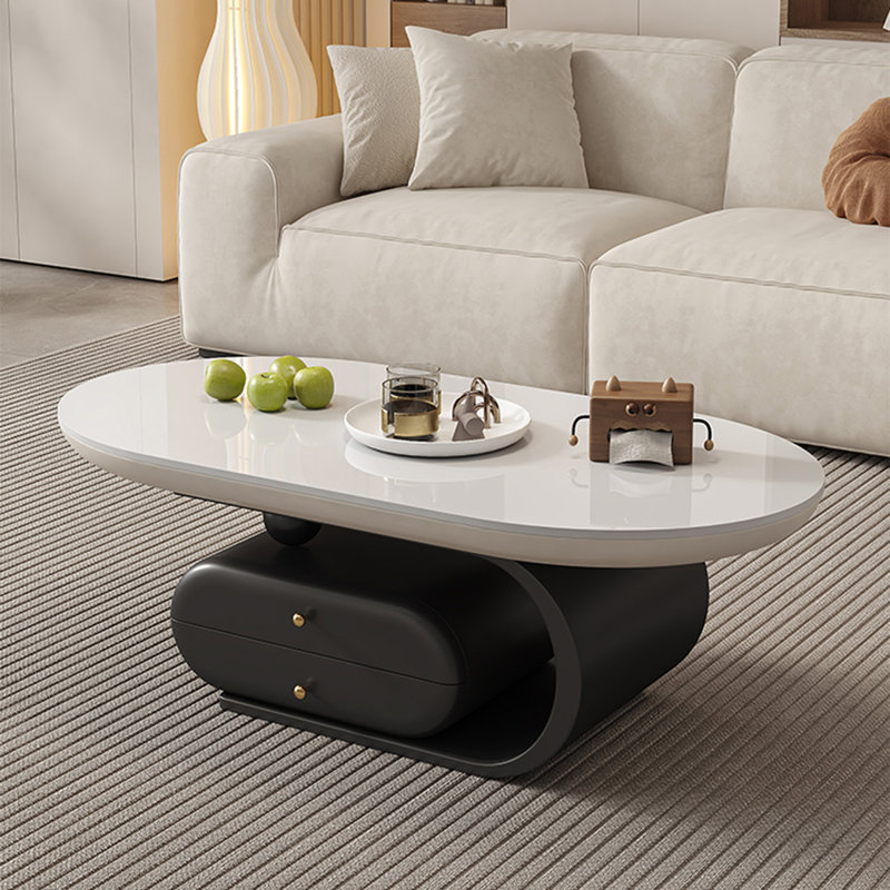 Table basse ovale, H 16,1 po x L 55,1 po x l 27,6 po