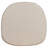 Cross Back Barstool Burlap Cushion with Tieback Straps and Removable Cover