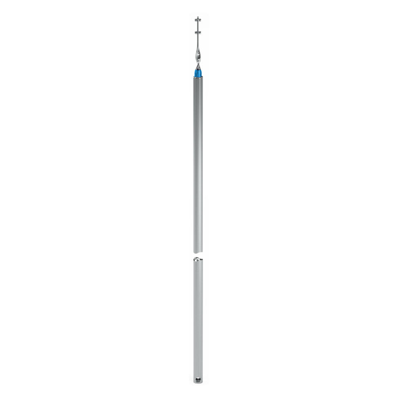  Tilt Tube 27,5 po, Argent / bleu, 0.39"