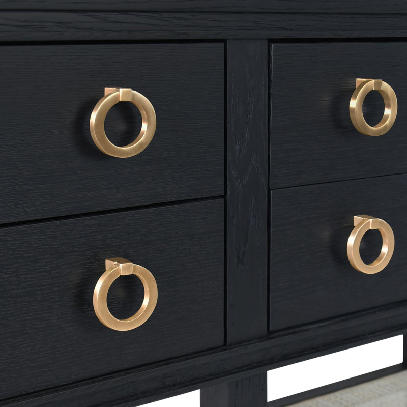 Richmond 60'' W Solid Wood Console Table, Black Oak