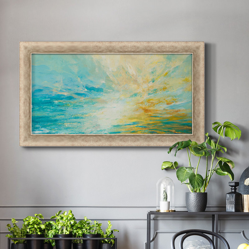 " Sparkle & Flow ", 25" H x 45" W x 1.25" D