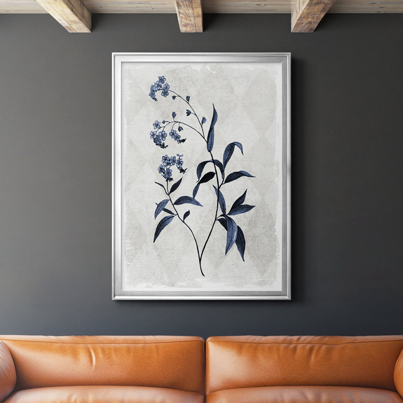 «Harlequin Botanical I», reproduction encadrée de qualité supérieure - prête à être accrochée, H 42,5 po x l 30,5 po x P 1 po