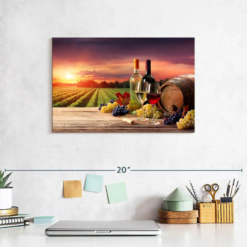 Yarlin Wine Vineyard Vista, 8" H x 12" W