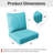 Forbell Outdoor Patio 6" Thick Seat & Back Furniture Cushion Set With Removable Cover-434758788-403513710