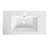 36" Resin Bathroom Sink In Gloss White, 34.72In D X 20.15In W 7.46In H, 31.47Lb, & Classy Selection White Sink, Contemporary Style