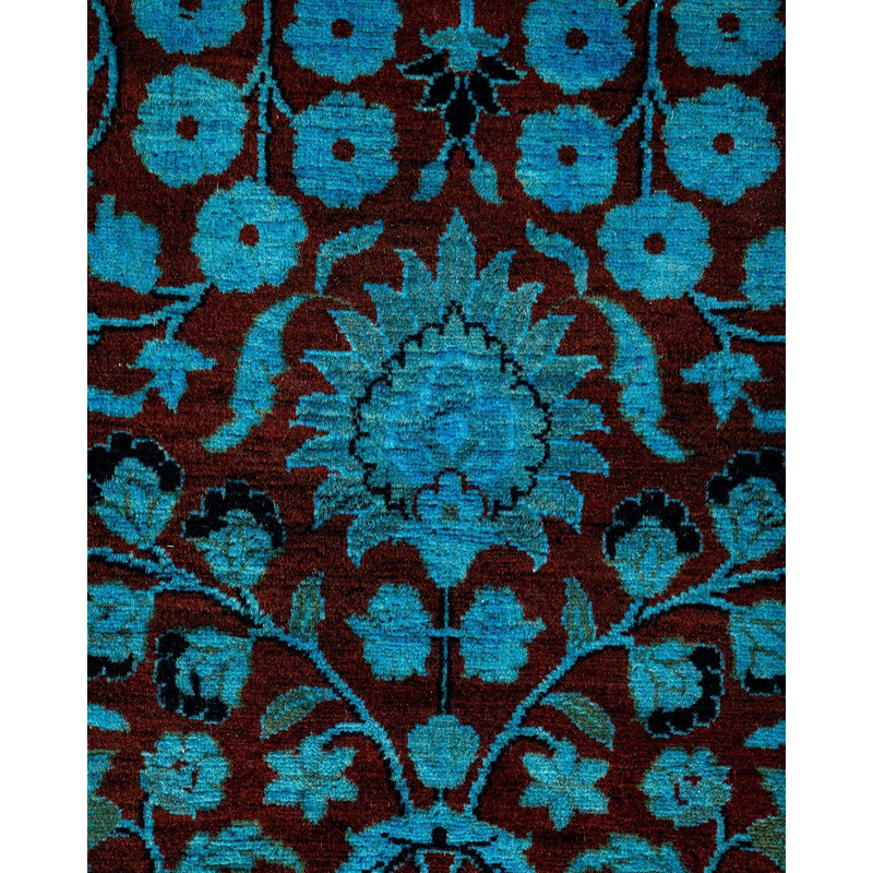Tapis bleu noué à la main Weirsky - One-of-a-Kind Weirsky