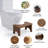 Bamboo Toilet Stool for Adults