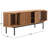 Cardine 4-Door Oval TV Stand with Fluted Detailing-2104295515