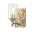 Mosaic 1-Light Wall Sconce In Antique Gold-161748493