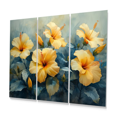 Marcel - Hibiscus, ensemble de reproductions d'art mural