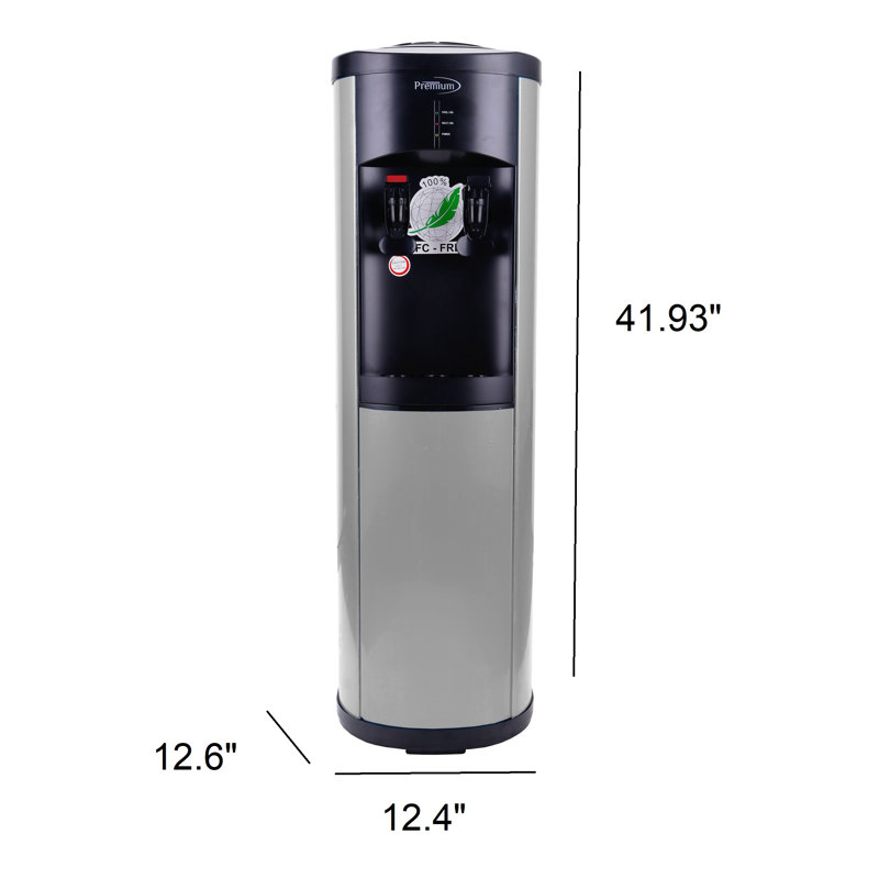 Distributeur d'eau chaude et froide électrique autoportant