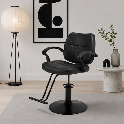 Hair Beauty Salon Equipment Black Hydraulic Barber Styling Chair