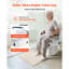 Raised Toilet Seat with Arms, 300 lbs Load Capacity, 3-Level Adjustable Height, Widened Commode Elevated Toilet Seat Riser with Padded Handles for Seniors, Elderly, Handicap, Disabled, Adults
