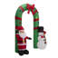 8FT Christmas Inflatable Santa Snowman Gate Arch
