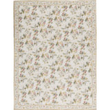Hand-Knotted High-Quality Ivory Area Rug
