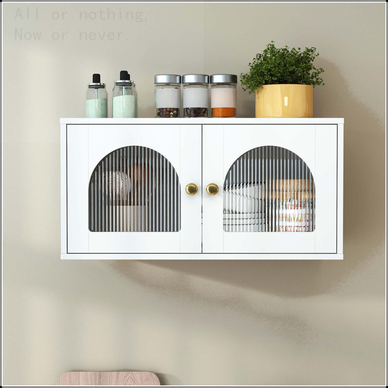 Glass Door Wall Mounted Display Cabinet