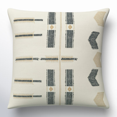 Erickson 18" x 18" Embroidered Cotton Pillow Cover