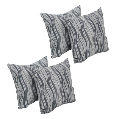 19_17-Inch Jacquard Throw Pillows With Inserts  (Set Of 4)