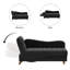 Chaise longue rembourrée en velours Acotas-1171742065