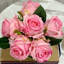 Real Touch Roses Arrangement In Glass Vase-58842515