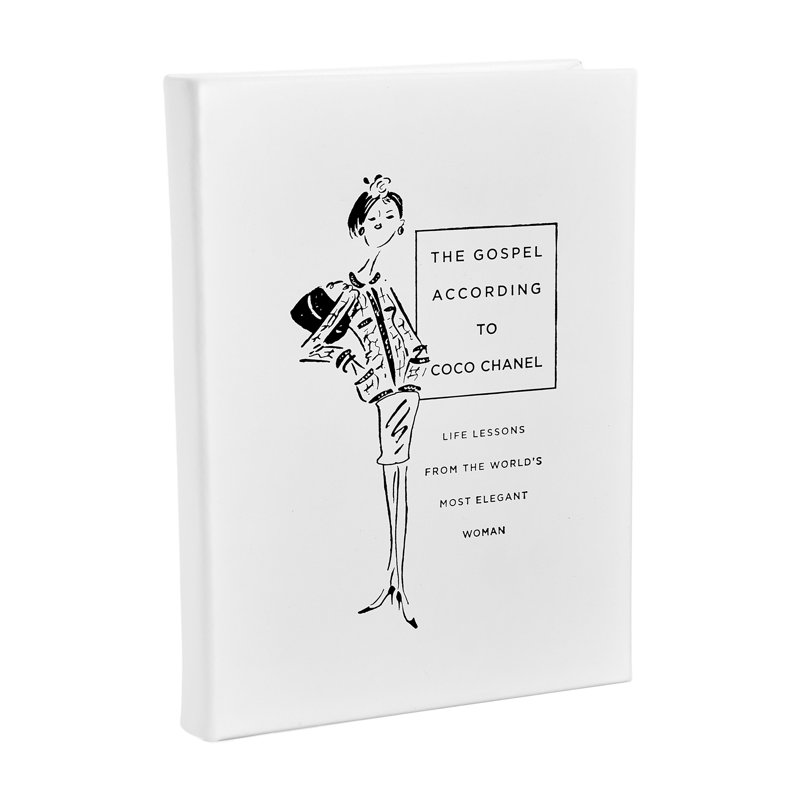 Graphic Image The Gospel According to Coco Chanel, Coffee Table Book, Leather, White