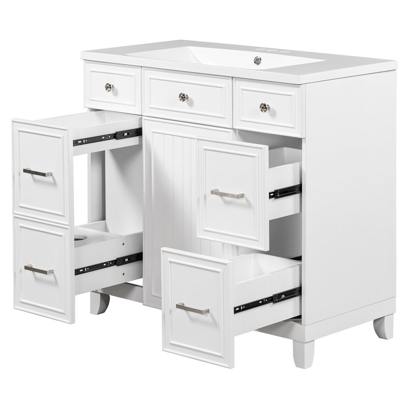 Ensemble de meuble-lavabo avec lavabo 36 po 36 po, Blanc