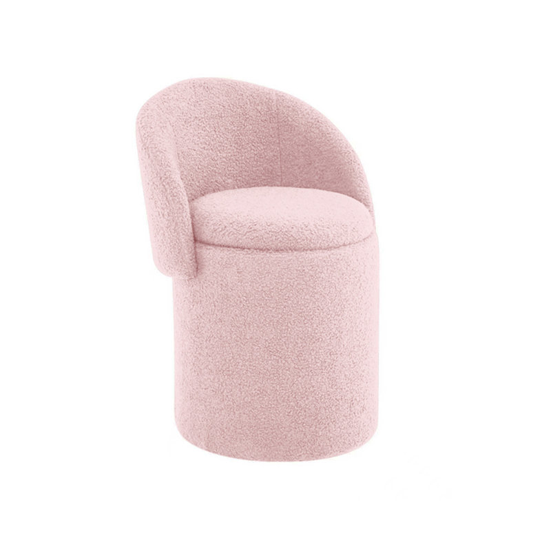 Manufactured Wood Accent Stool, Pink