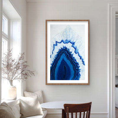 Agate Geode Slice - décor contemporain avec imprimé mat