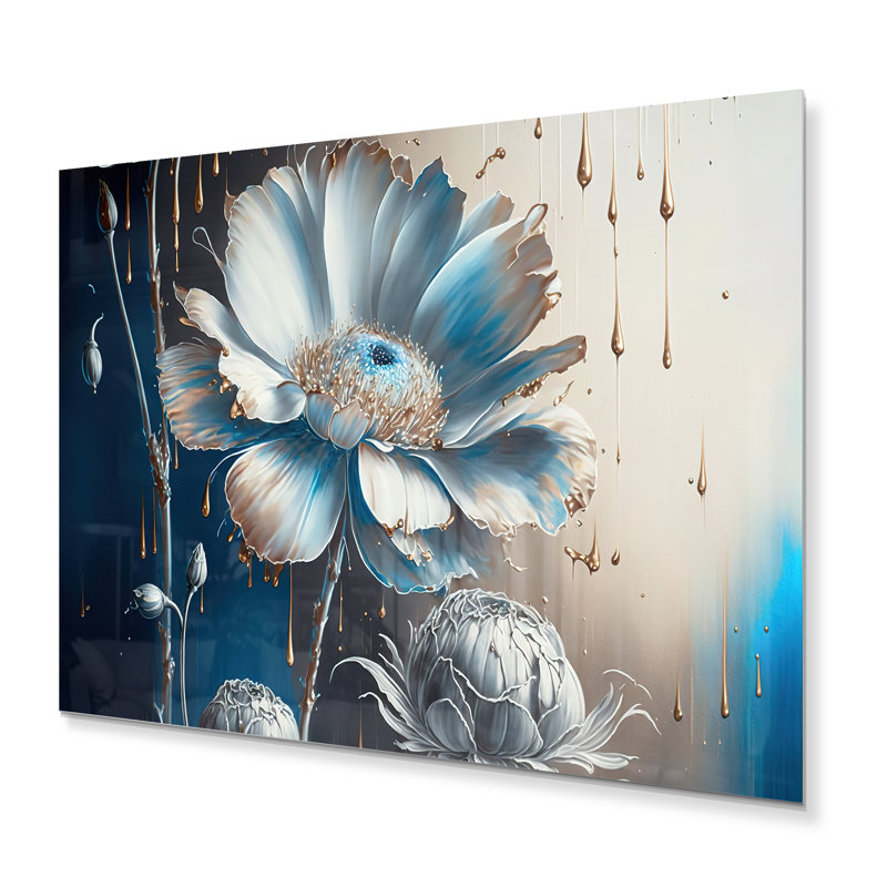 Plants & Flowers Wall Decor on Metal, 16" H x 32" W x 1" D