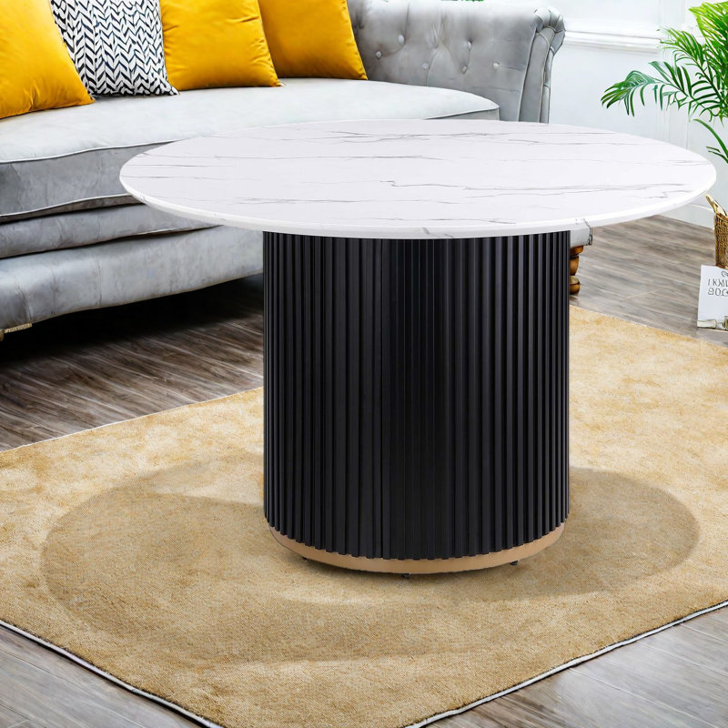 Tables de salle à manger luxueuses en marbre rond, design moderne pour la cuisine et la maison