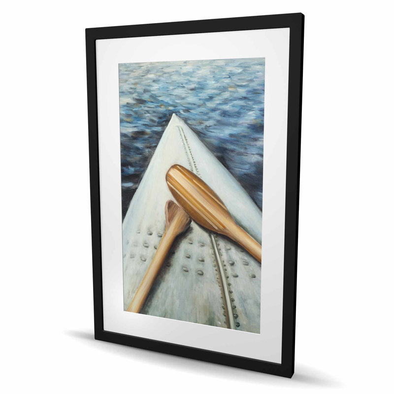 «Canoe Adventure», reproduction encadrée pour la décoration intérieure