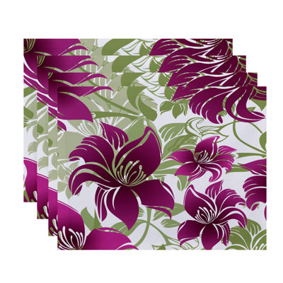 Stalbridge Polyester Floral Rectangle Placemat