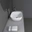 20 po x 16 po Lavabo vasque de salle de bain ovale en céramique à finition noire-62346453