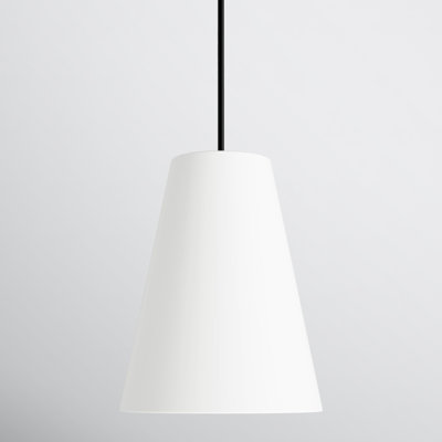 Grove Single Light Linen Blend Dimmable Pendant