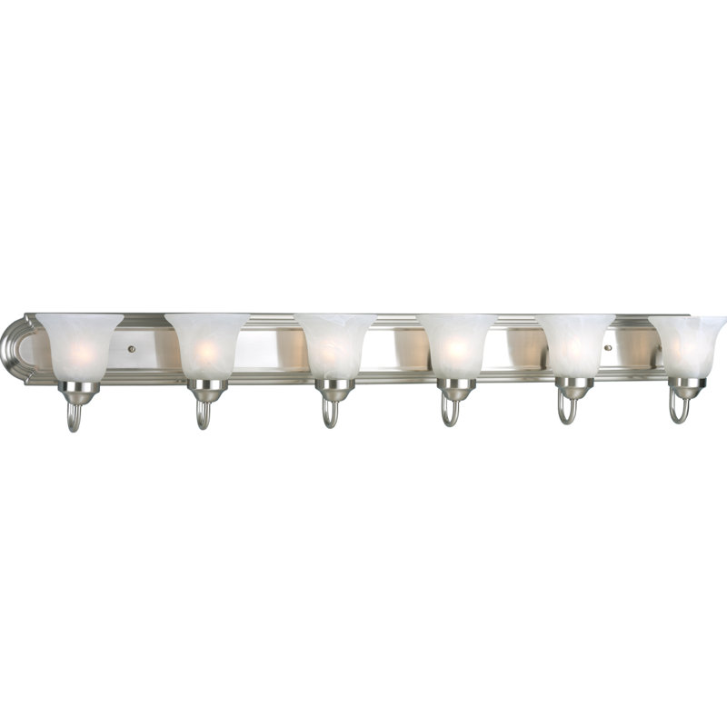 Éclairage pour meuble-lavabo 6 lumières Kartik, Nickel brossé