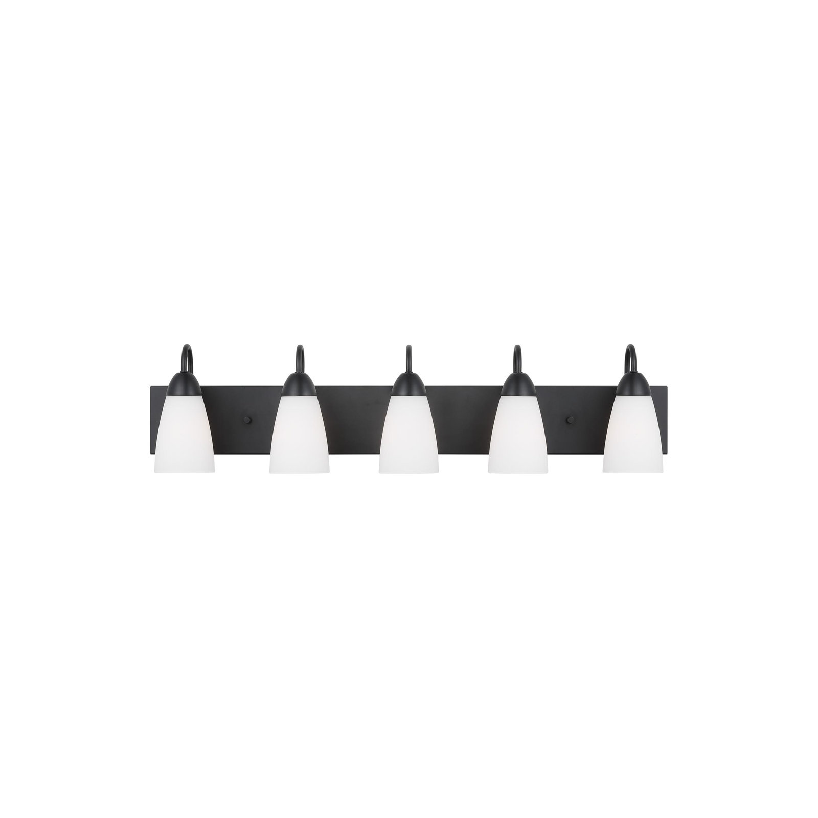 5-Light Dimmable Vanity Light, No, Midnight Black