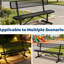 Banc métallique robuste de 1,20 m, résistant aux intempéries et à la rouille, idéal pour le jardin, la terrasse, la cour, le patio, les parcs et les centres commerciaux. Support ergonomique confortable, surface à séchage rapide et facile d'entretien. Montage facile.