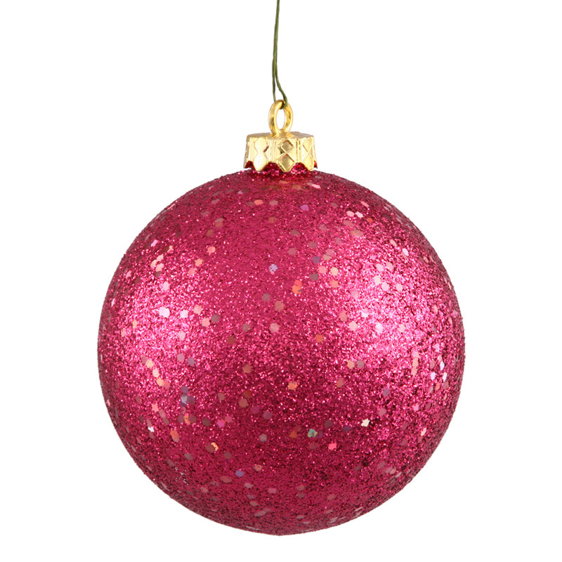 Solid Ball Ornament, 12" H x 12" W x 12" D, Wine