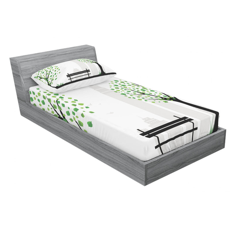 Microfiber Sheet Set, Twin XL Sheet Set with Fitted Sheet
