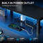 Metal Base Computer Desk with Power Outlet-1642072995
