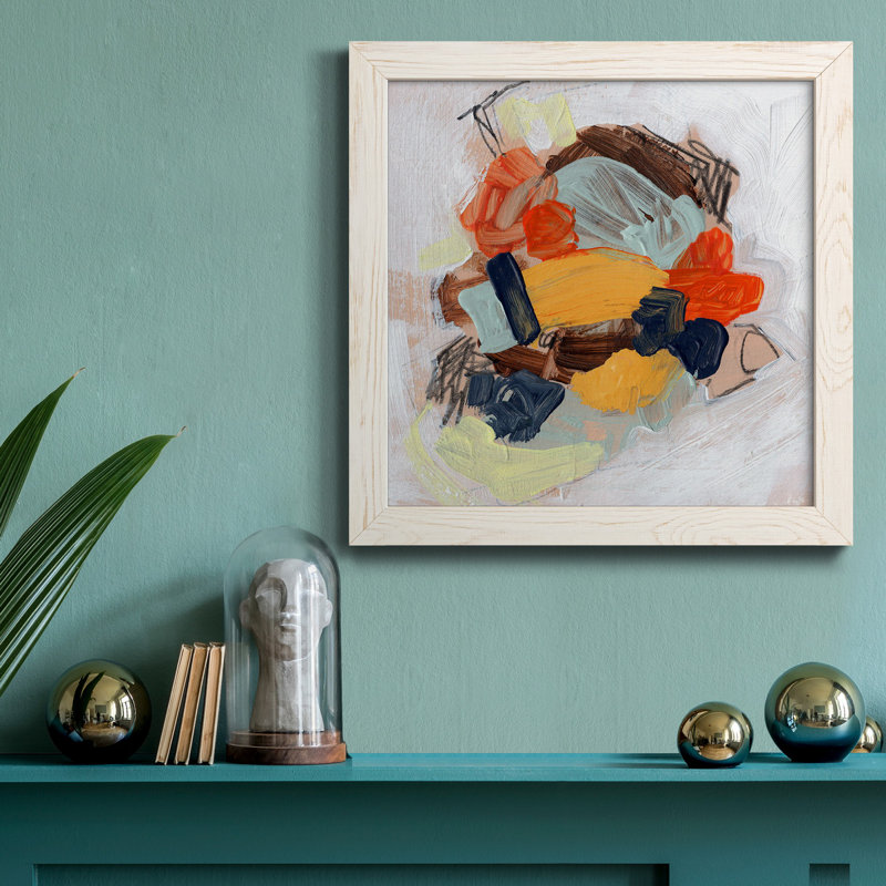 Toile encadrée de qualité supérieure - Prêt à accrocher, H 35,5 po x l 35,5 po x P 1,5 po, Papier encadré blanc, Pas de tapis