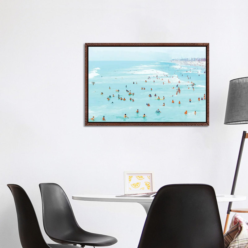 Hot Summer Day - Print on Canvas, Classic Brown Wood Framed, 101.6 cm H x 66.04 cm W
