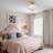 4 - Light Modern Dimmable Semi Flush Mount With Frosted Glass Bowl Shade (Bulbe Include)