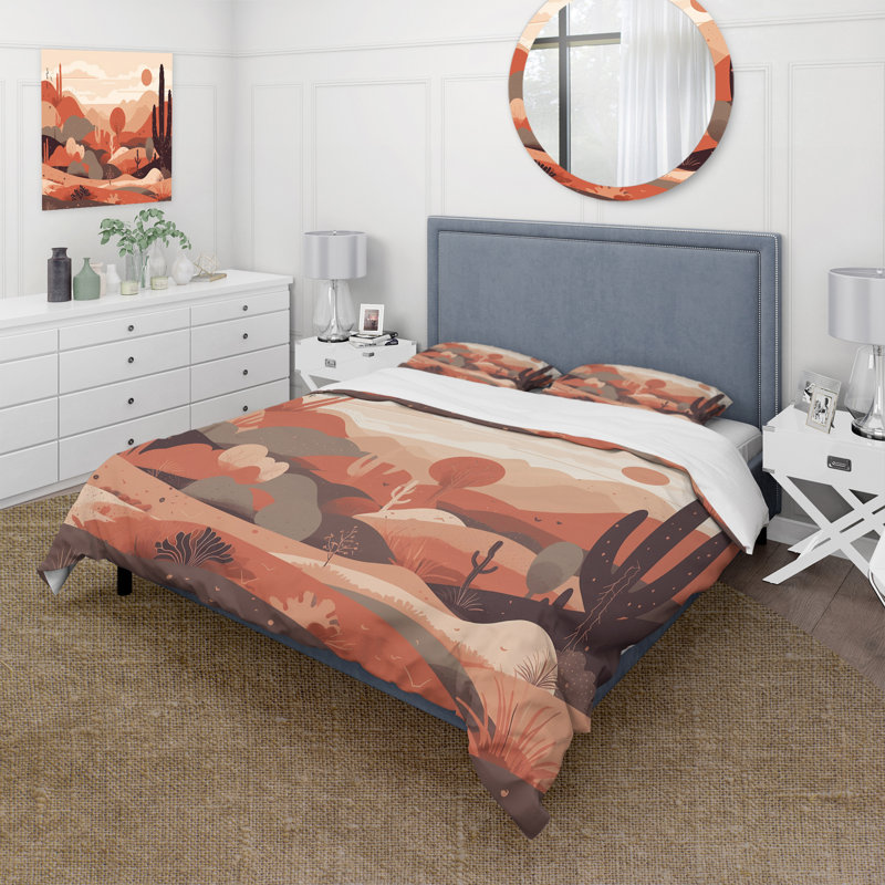 Sublime Desert Simplicity BeddingMicrofiber / Polyester Duvet Cover Set, King Duvet Cover + 2 King Shams