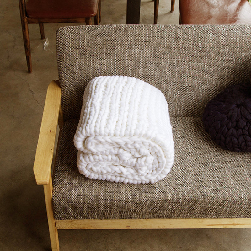  Couverture Line, l 47 po x L 59 po, Beige